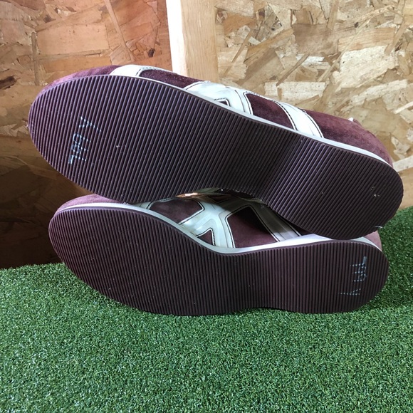 ASICS New Classic Retro Suede Maroon Athletic Sneakers Men’s 12 - Picture 7 of 10